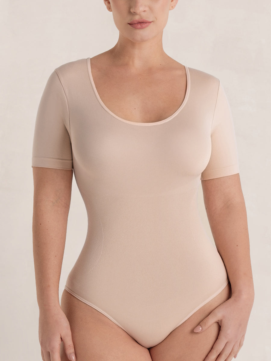 Shapermint Essentials All Day Every Day Short Sleeve Bodysuit