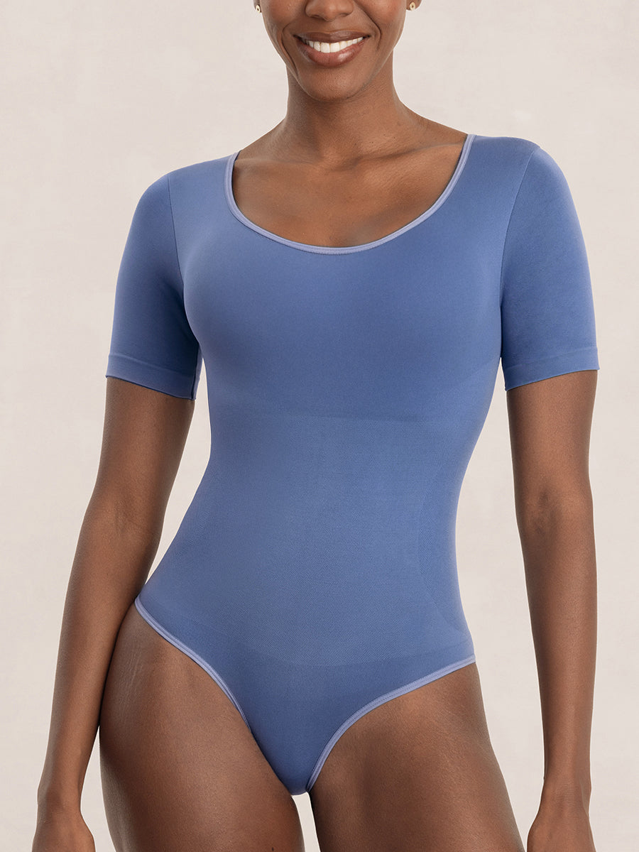 Shapermint Essentials All Day Every Day Short Sleeve Bodysuit