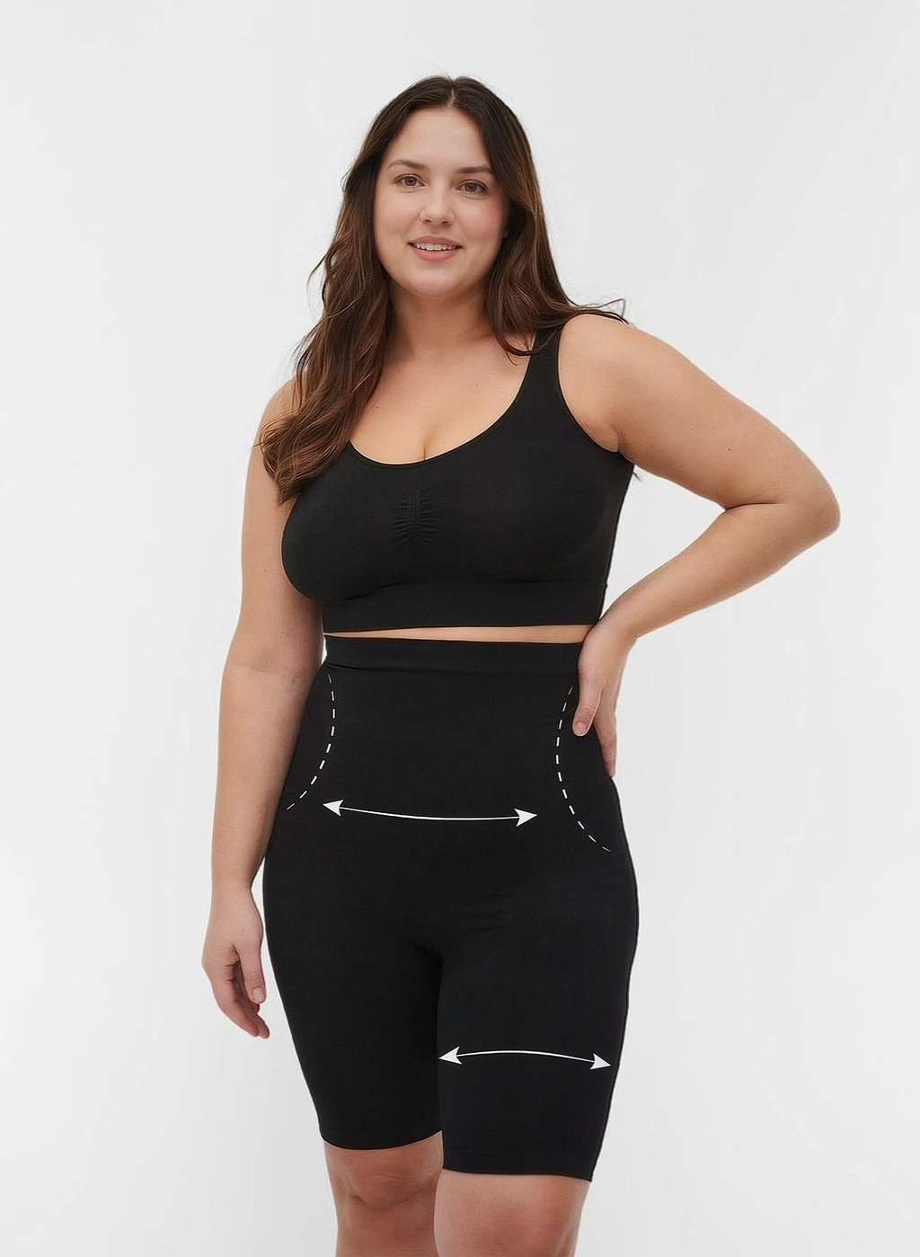 No-Roll High Waist Short