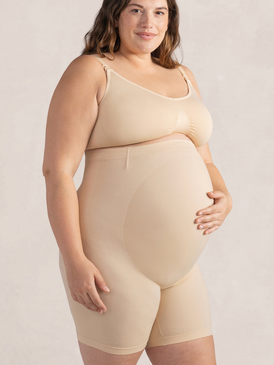 Shapermint Essentials Embrace Maternity Belly Support Shorts