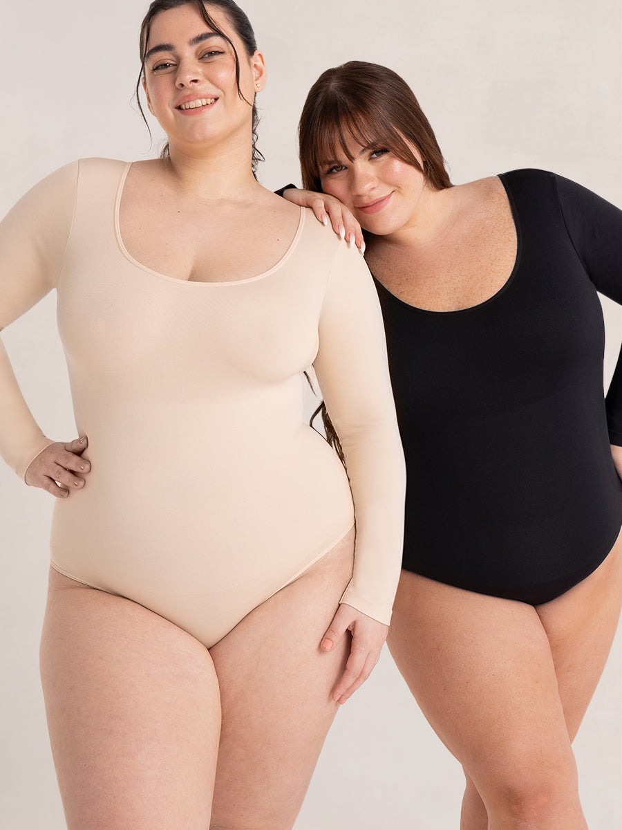 Shapermint Essentials All Day Every Day Long Sleeve Bodysuit